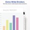 Avery Extra-Wide Dividers for 3 Ring Binders, 26 Tabs per Set, Customizable Table of Contents, Multicolor Tabs, Works Great with Sheet Protectors (11166)